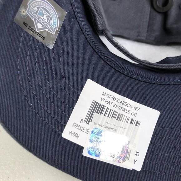 Corpus Christi Hooks Hat Cap Navy Sparkle Logo Womens 47 Clean Up MiLB New NWT - Picture 10 of 12